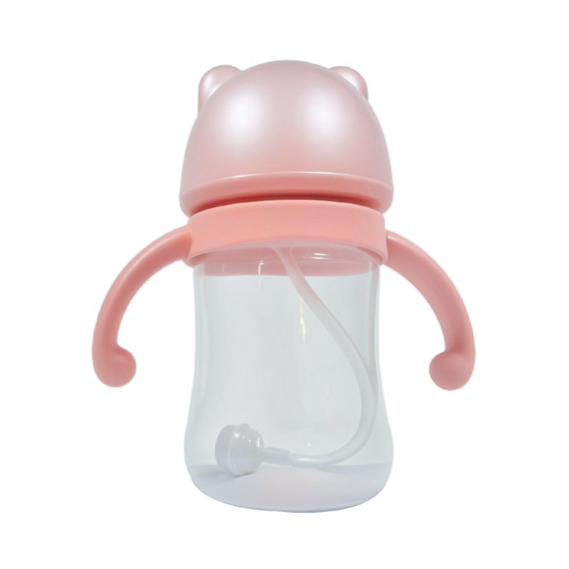 艾爾樂150ml/180ml寬口徑奶瓶一體卡通頭